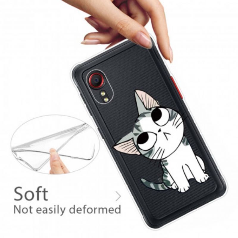 Hülle Für Samsung Galaxy Xcover 5 Schöne Katze