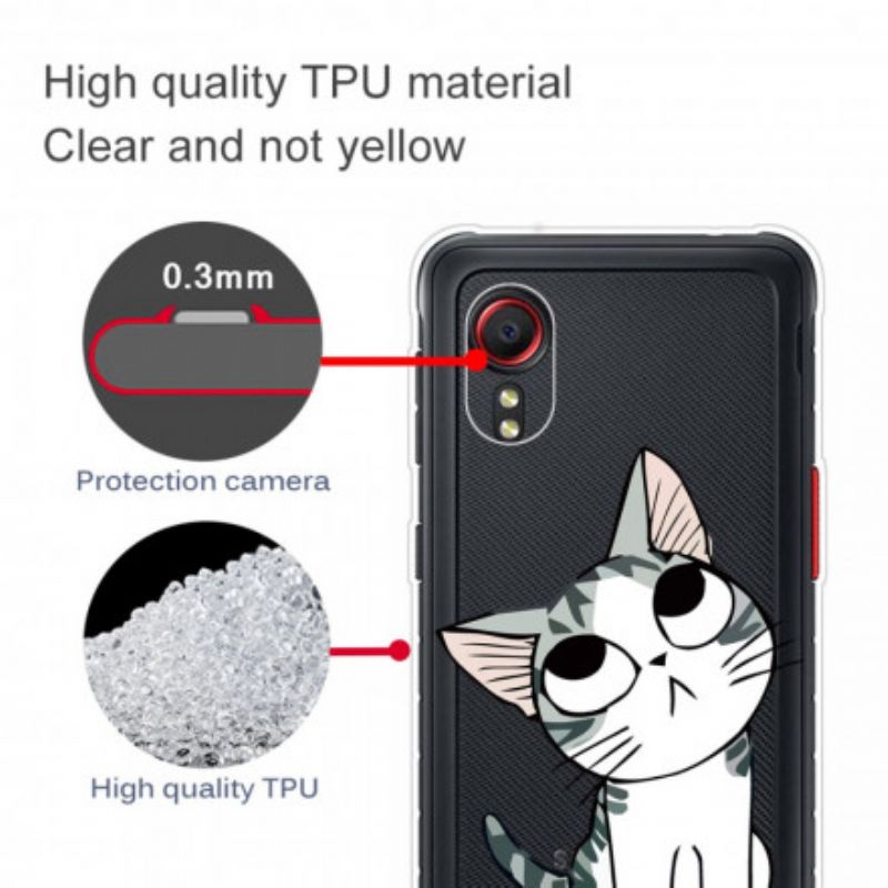 Hülle Für Samsung Galaxy Xcover 5 Schöne Katze