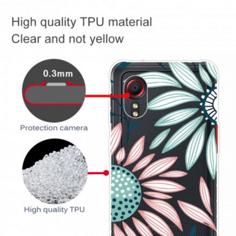 Hülle Samsung Galaxy Xcover 5 Eine Transparente Blume