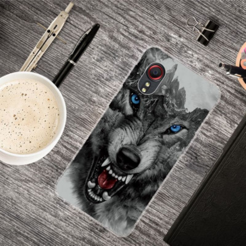 Hülle Samsung Galaxy Xcover 5 Erhabener Wolf