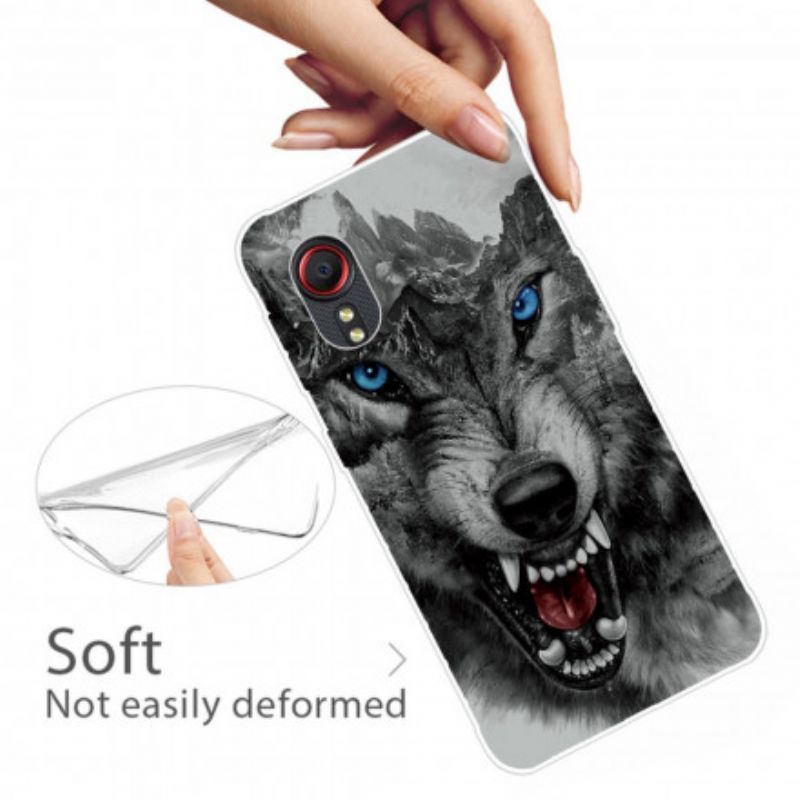 Hülle Samsung Galaxy Xcover 5 Erhabener Wolf