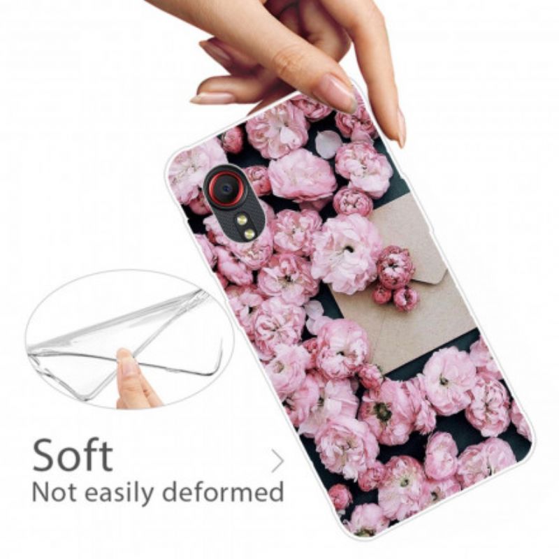 Hülle Samsung Galaxy Xcover 5 Handyhülle Intensive Blüten