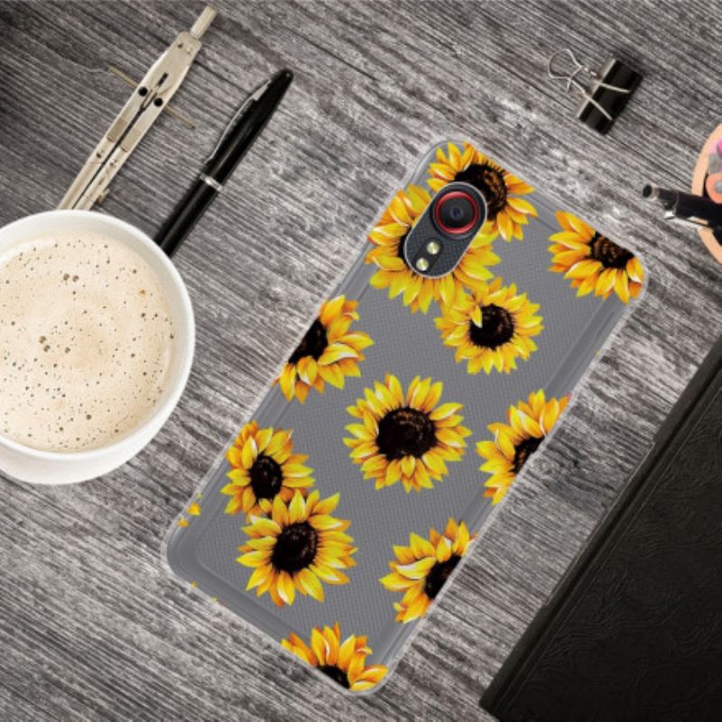 Hülle Samsung Galaxy Xcover 5 Sonnenblumen