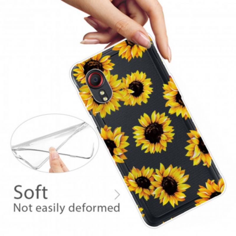 Hülle Samsung Galaxy Xcover 5 Sonnenblumen