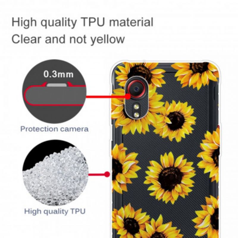 Hülle Samsung Galaxy Xcover 5 Sonnenblumen