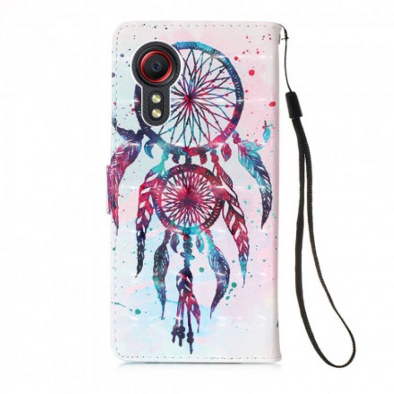 Lederhüllen Samsung Galaxy Xcover 5 Handyhülle Catch Dreams Aquarell