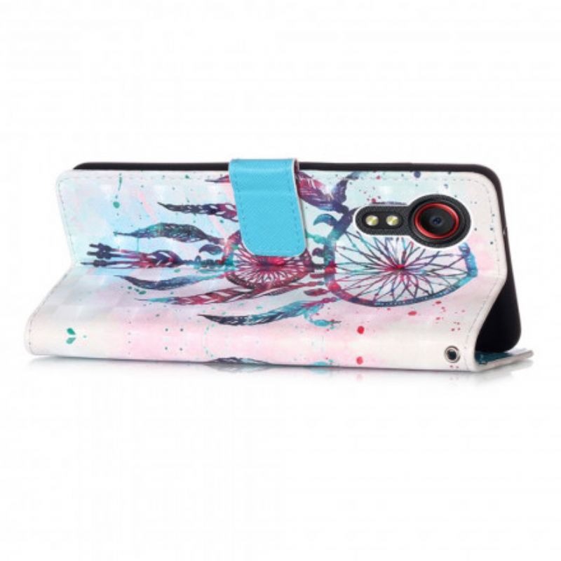 Lederhüllen Samsung Galaxy Xcover 5 Handyhülle Catch Dreams Aquarell