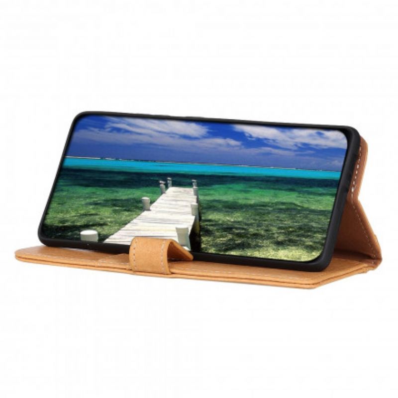 Lederhüllen Samsung Galaxy Xcover 5 Handyhülle Kunstleder Im Nashorn-stil