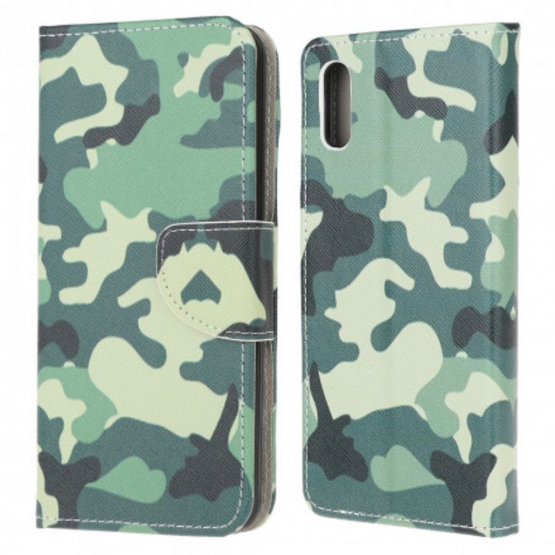 Lederhüllen Samsung Galaxy Xcover 5 Handyhülle Militärische Tarnung