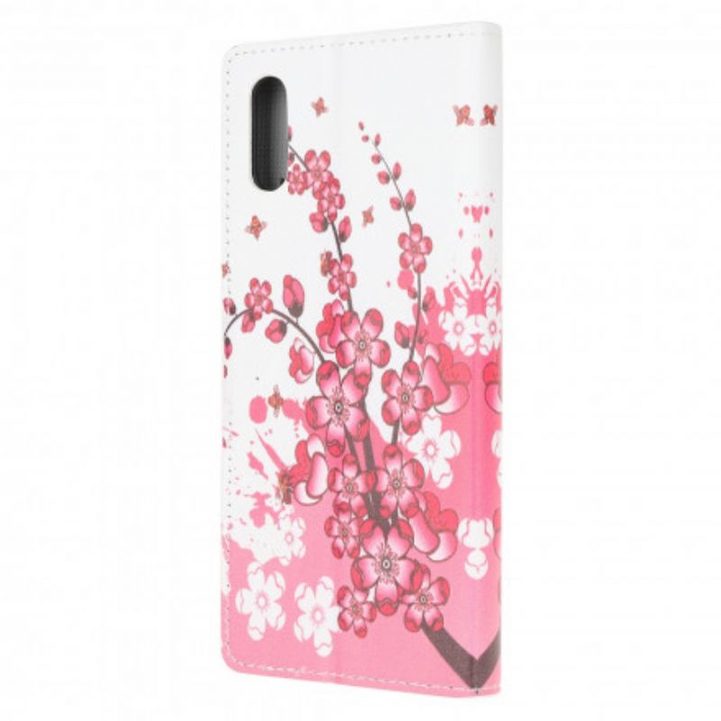 Lederhüllen Samsung Galaxy Xcover 5 Tropische Blumen