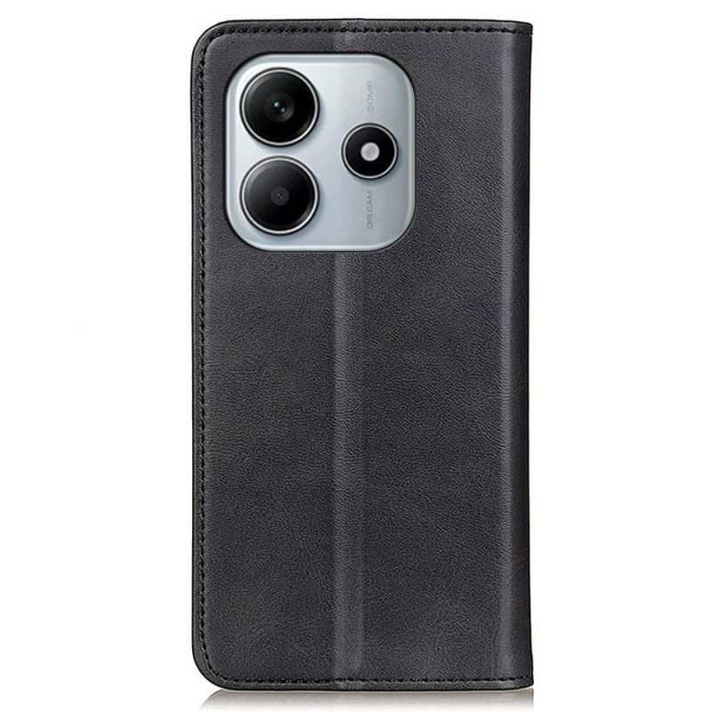 Flip Case Für Xiaomi Redmi Note 14 4g Lederstruktur