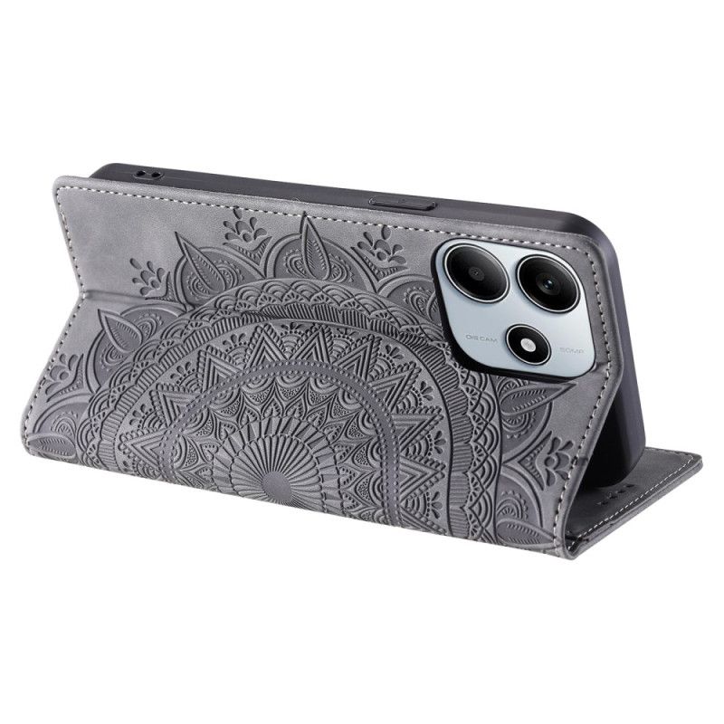 Flip Case Xiaomi Redmi Note 14 4g Mandala-wildlederoptik