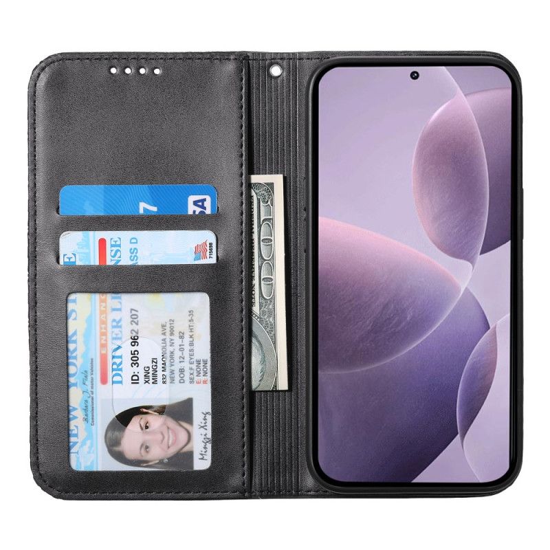 Flip Case Xiaomi Redmi Note 14 4g Rautenmuster Mit Riemen