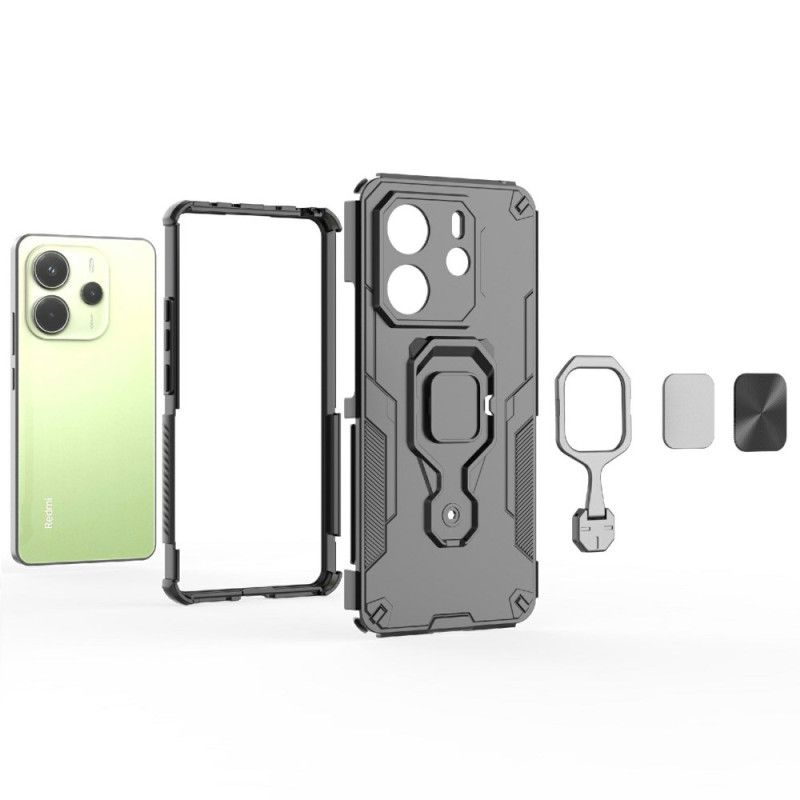 Hülle Xiaomi Redmi Note 14 4g Extrem Robust Mit Drehbarem Ständer