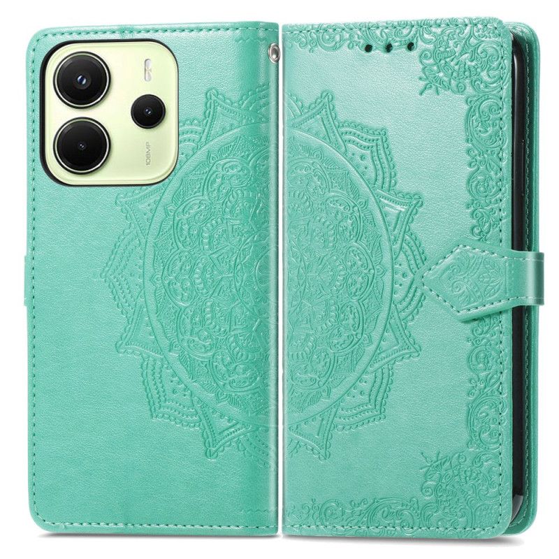 Lederhüllen Für Xiaomi Redmi Note 14 4g Barockes Mandala