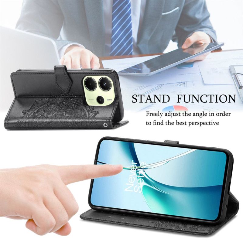 Lederhüllen Für Xiaomi Redmi Note 14 4g Barockes Mandala