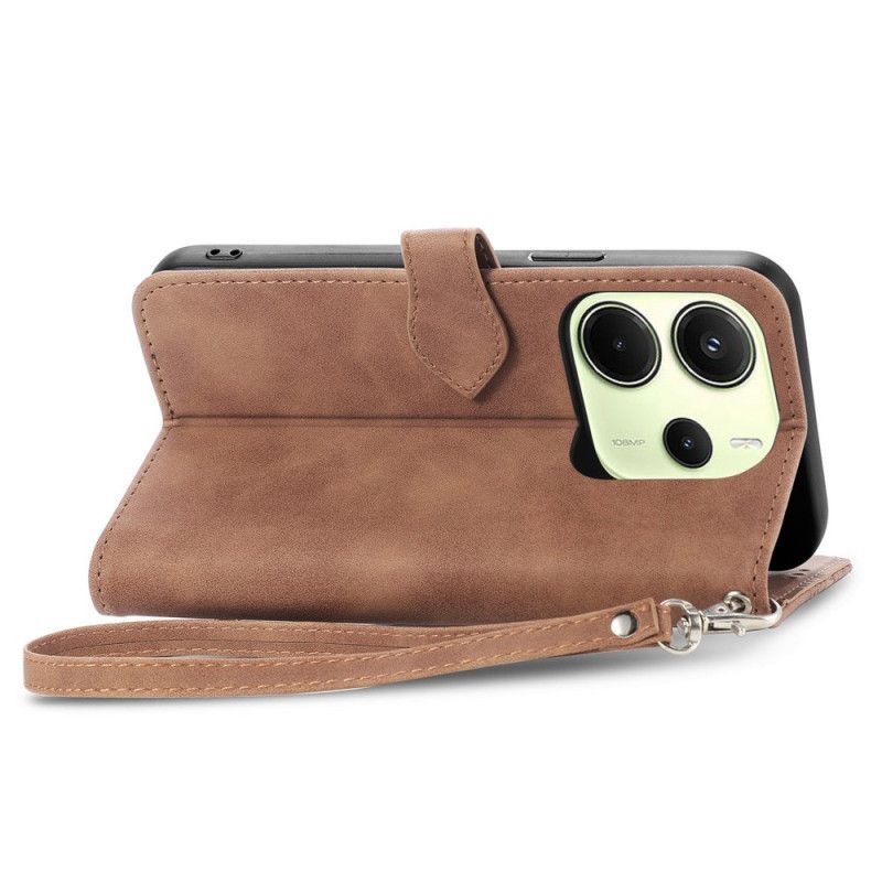 Lederhüllen Für Xiaomi Redmi Note 14 4g Geldbörse Mit Reißverschluss