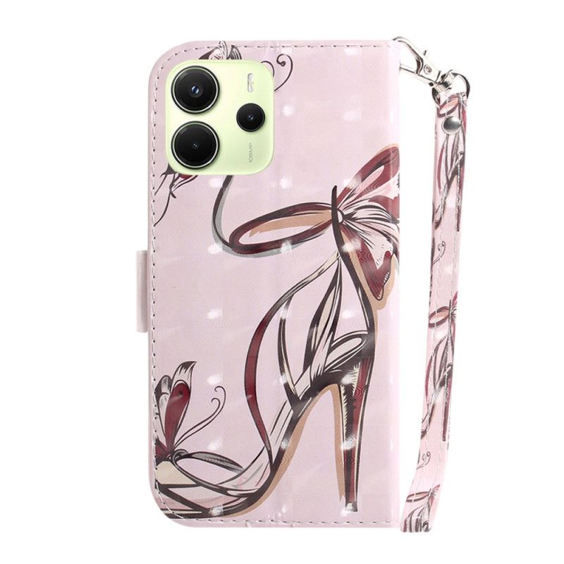 Lederhüllen Für Xiaomi Redmi Note 14 4g High Heels Mit Riemen