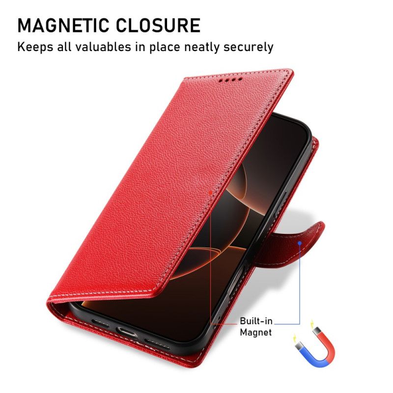 Lederhüllen Für Xiaomi Redmi Note 14 4g Klassisches Monochrom