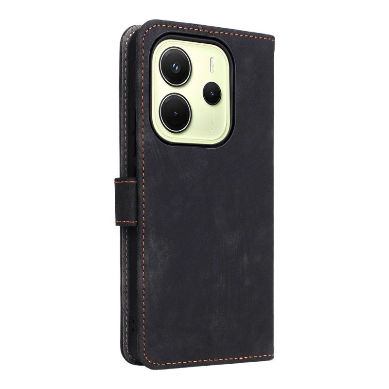 Lederhüllen Für Xiaomi Redmi Note 14 4g Rfid-schutz Wildlederoptik Mit Riemen