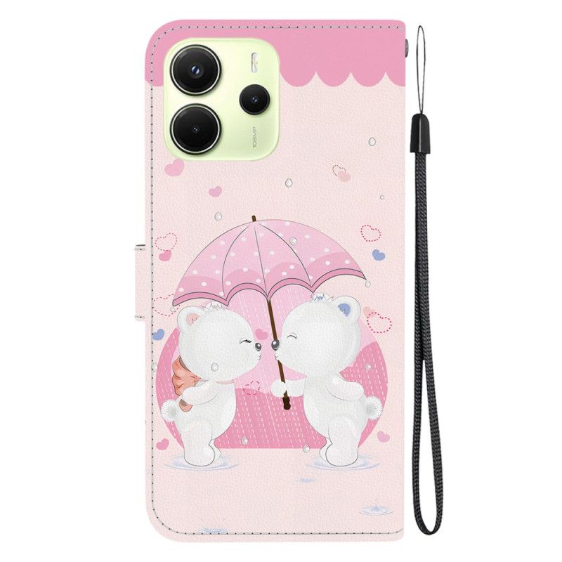 Lederhüllen Xiaomi Redmi Note 14 4g Bärenpaar