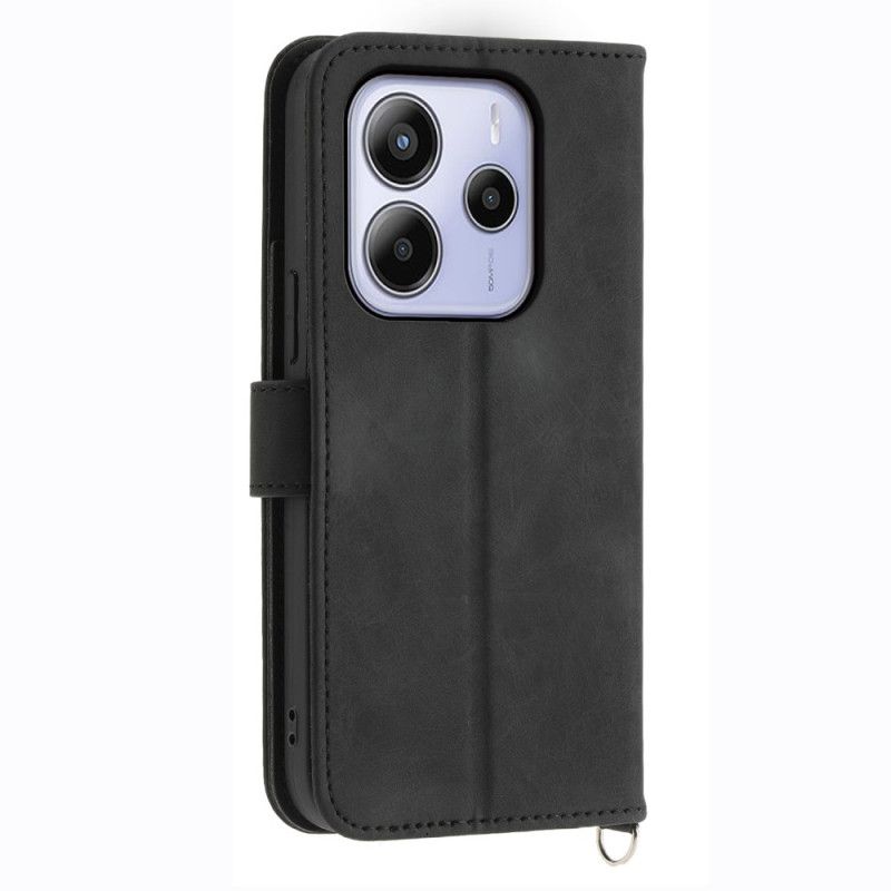 Lederhüllen Xiaomi Redmi Note 14 4g Blumenmuster Und Riemen