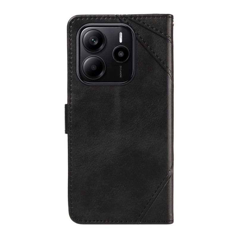 Lederhüllen Xiaomi Redmi Note 14 4g Geometrisches Design