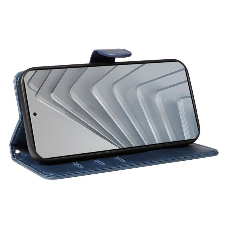 Lederhüllen Xiaomi Redmi Note 14 4g Handyhülle Geometrische Linien