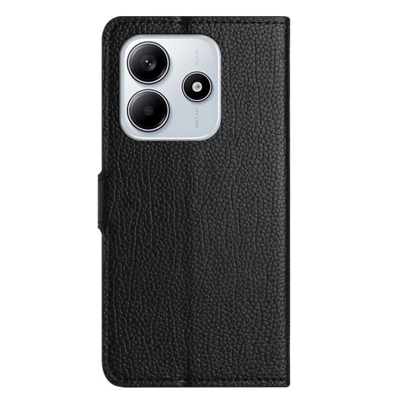 Lederhüllen Xiaomi Redmi Note 14 4g Handyhülle Litschi-textur