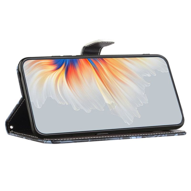 Lederhüllen Xiaomi Redmi Note 14 4g Handyhülle Schwarze Katzen