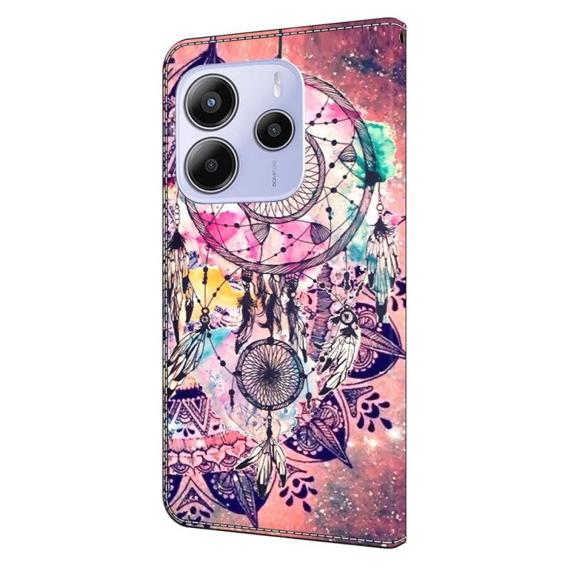 Lederhüllen Xiaomi Redmi Note 14 4g Handyhülle Traumfängermuster