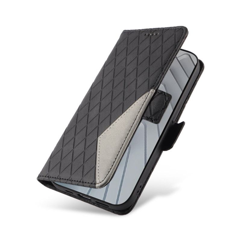 Lederhüllen Xiaomi Redmi Note 14 4g Rautenmuster