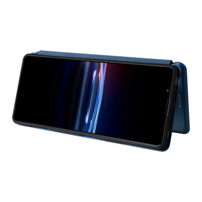 Flip Case Sony Xperia Pro-i Handyhülle Kohlefaser