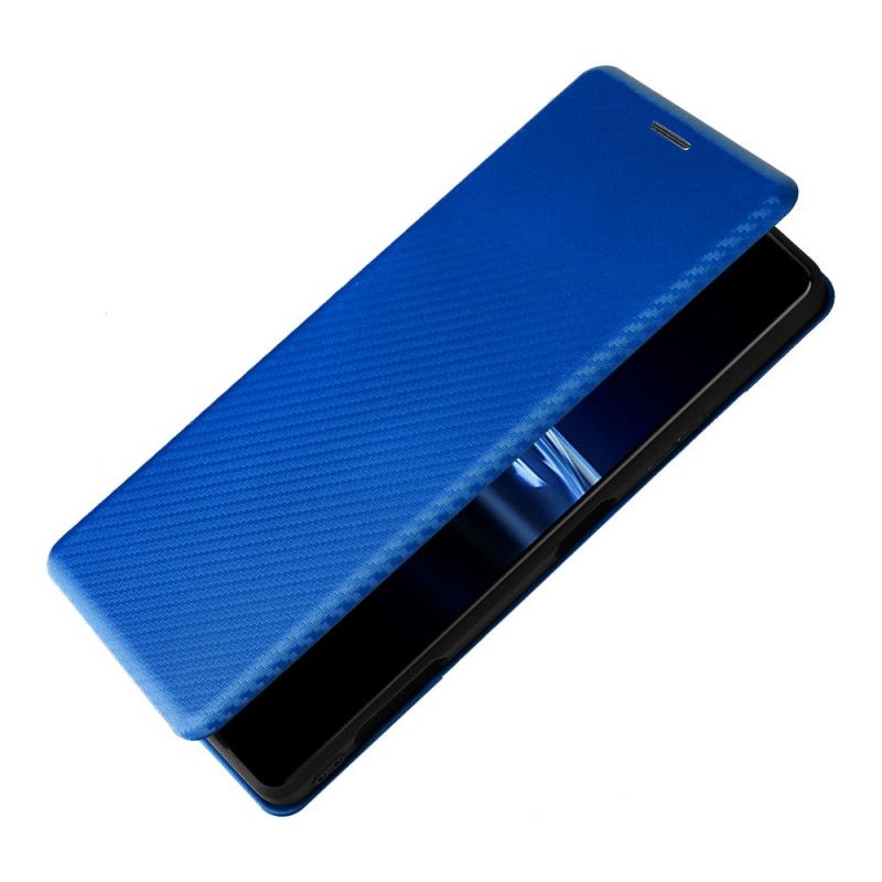 Flip Case Sony Xperia Pro-i Handyhülle Kohlefaser