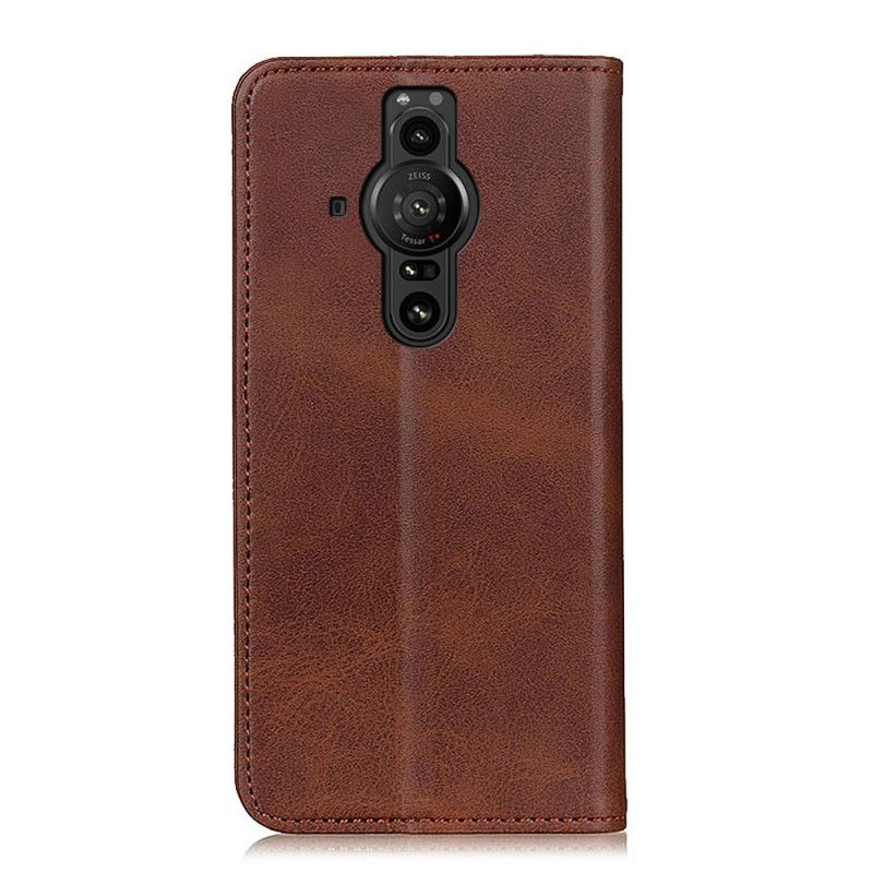 Flip Case Sony Xperia Pro-i Spaltleder Eleganz