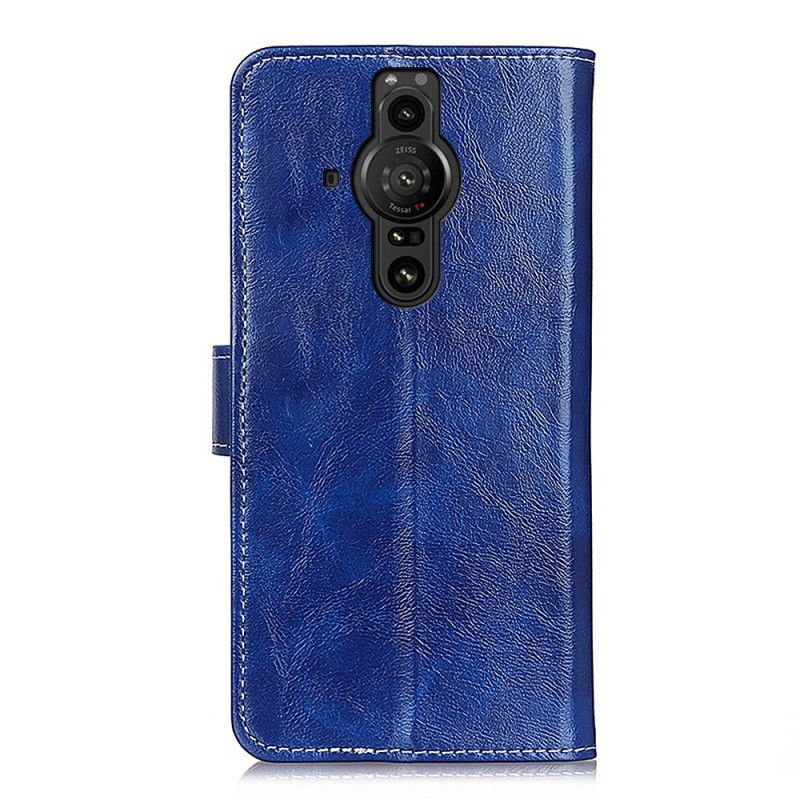 Lederhüllen Sony Xperia Pro-i Glänzende Und Sichtbare Nähte