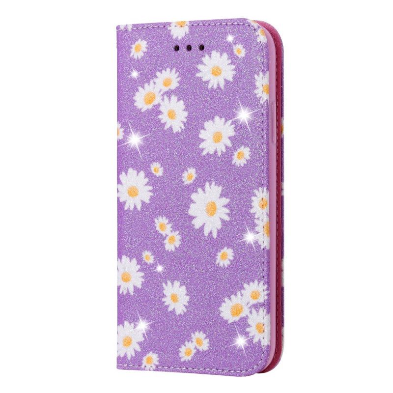 Flip Case Xiaomi Redmi 9 Pink Gänseblümchen