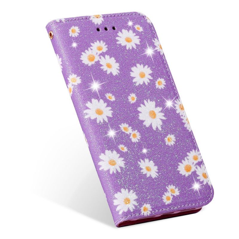 Flip Case Xiaomi Redmi 9 Pink Gänseblümchen