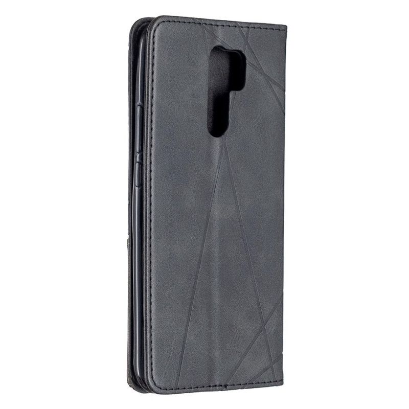 Flip Case Xiaomi Redmi 9 Schwarz Künstlerstil