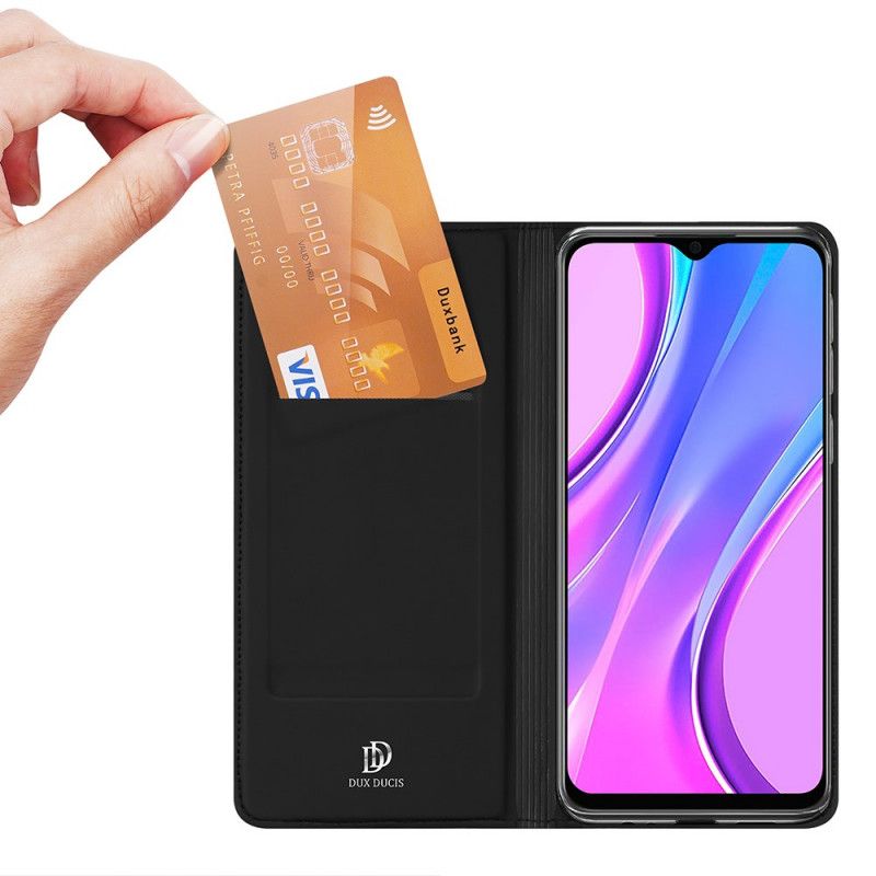 Flip Case Xiaomi Redmi 9 Schwarz Pro-Dux-Ducis-Haut