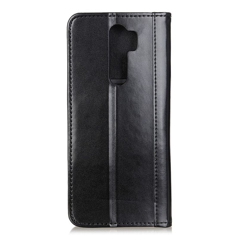 Flip Case Xiaomi Redmi 9 Schwarz Version 2 Geteiltes Litschileder
