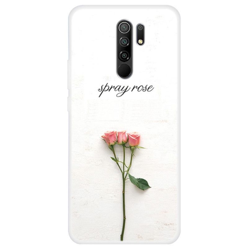 Hülle Xiaomi Redmi 9 Handyhülle Rosen Sprühen