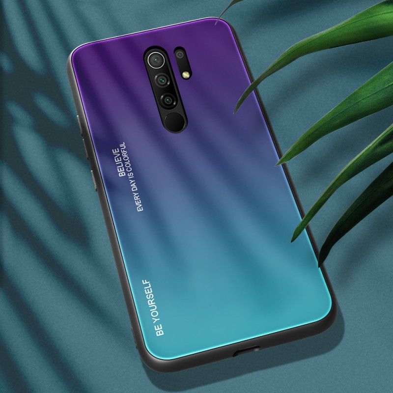 Hülle Xiaomi Redmi 9 Rot Sei Du Selbst Gehärtetes Glas