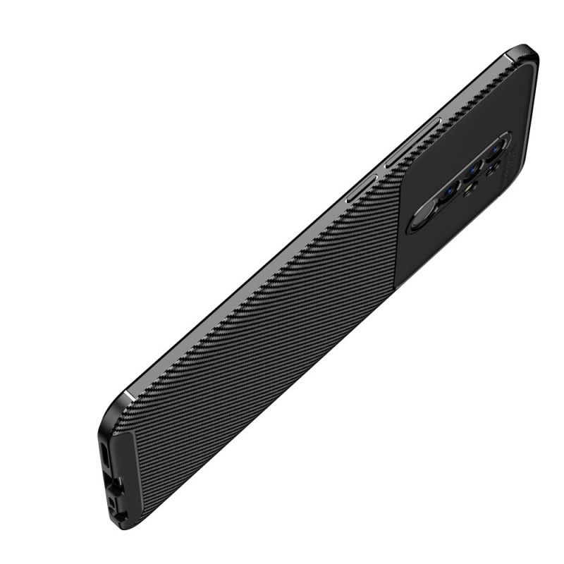 Hülle Xiaomi Redmi 9 Schwarz Flexible Kohlefaser
