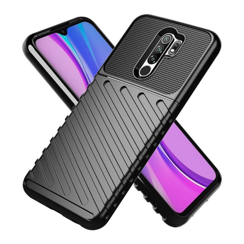 Hülle Xiaomi Redmi 9 Schwarz Handyhülle Donnerserie