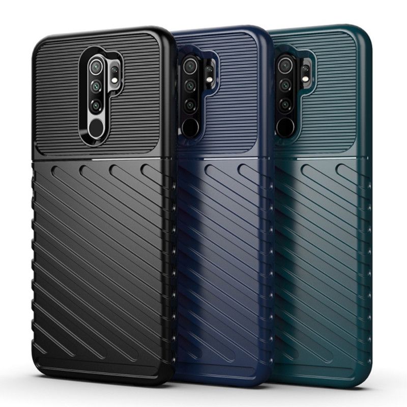 Hülle Xiaomi Redmi 9 Schwarz Handyhülle Donnerserie