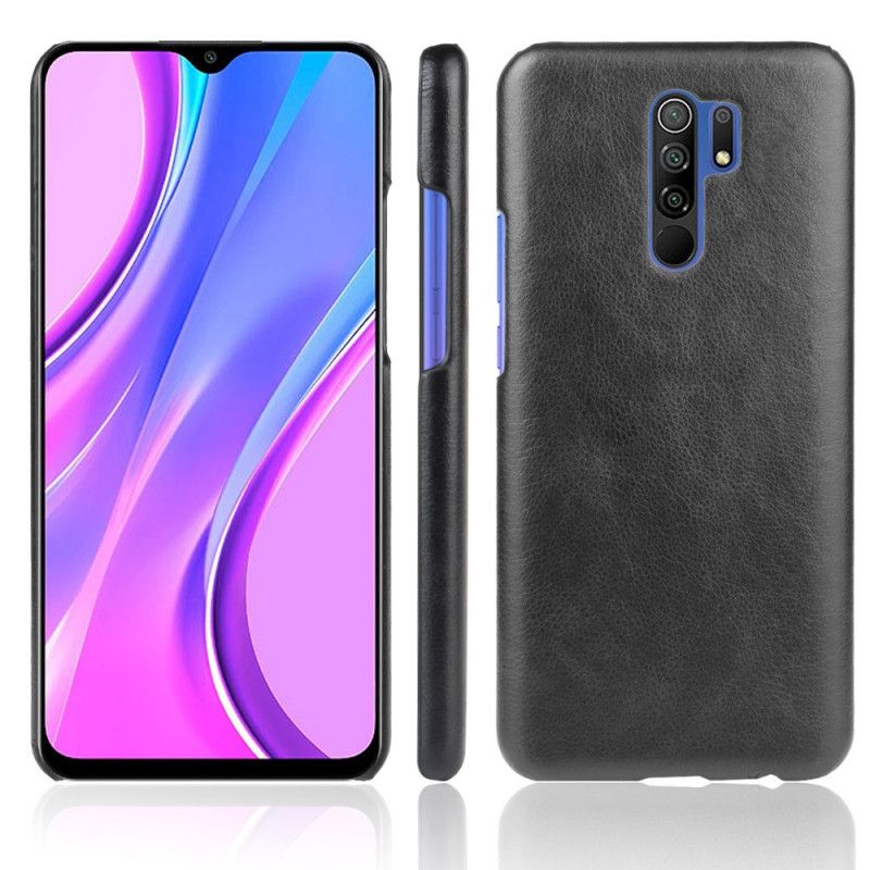 Hülle Xiaomi Redmi 9 Schwarz Performance-Ledereffekt