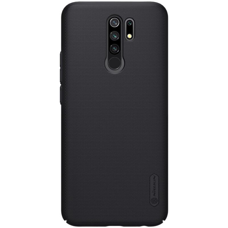 Hülle Xiaomi Redmi 9 Schwarz Starrer Gefrosteter Nillkin