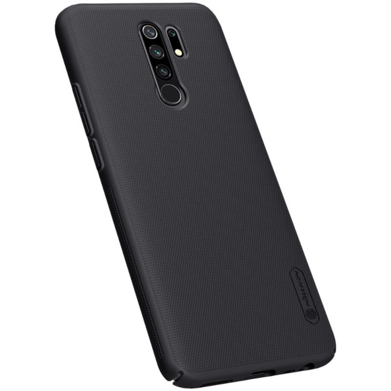 Hülle Xiaomi Redmi 9 Schwarz Starrer Gefrosteter Nillkin