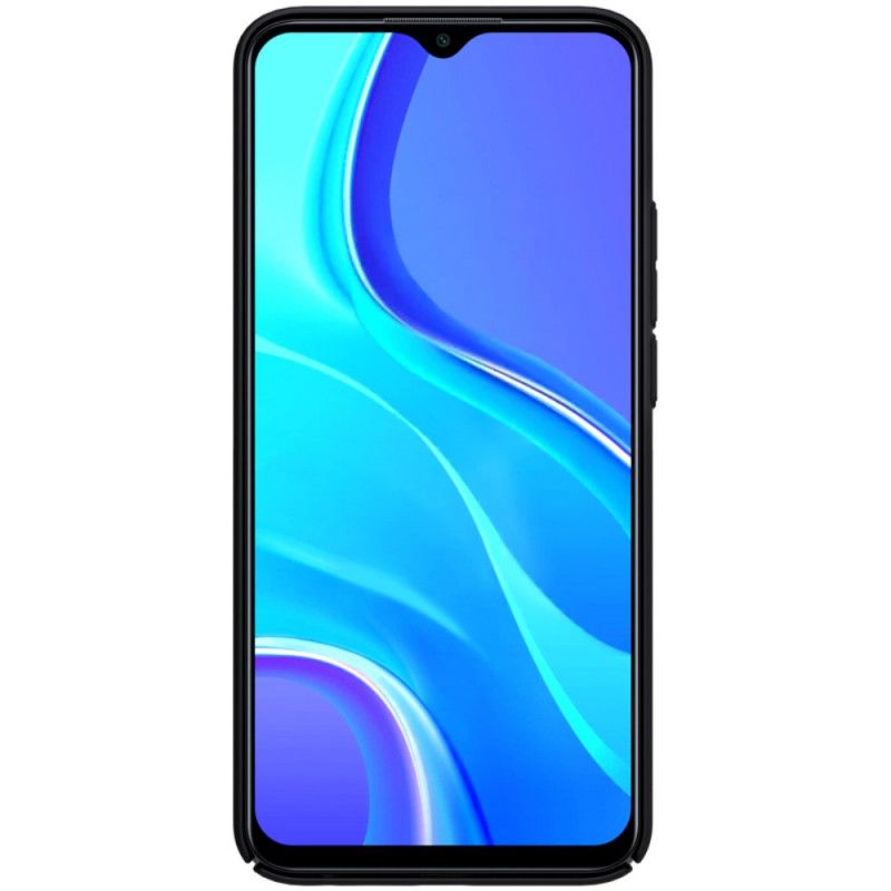 Hülle Xiaomi Redmi 9 Schwarz Starrer Gefrosteter Nillkin